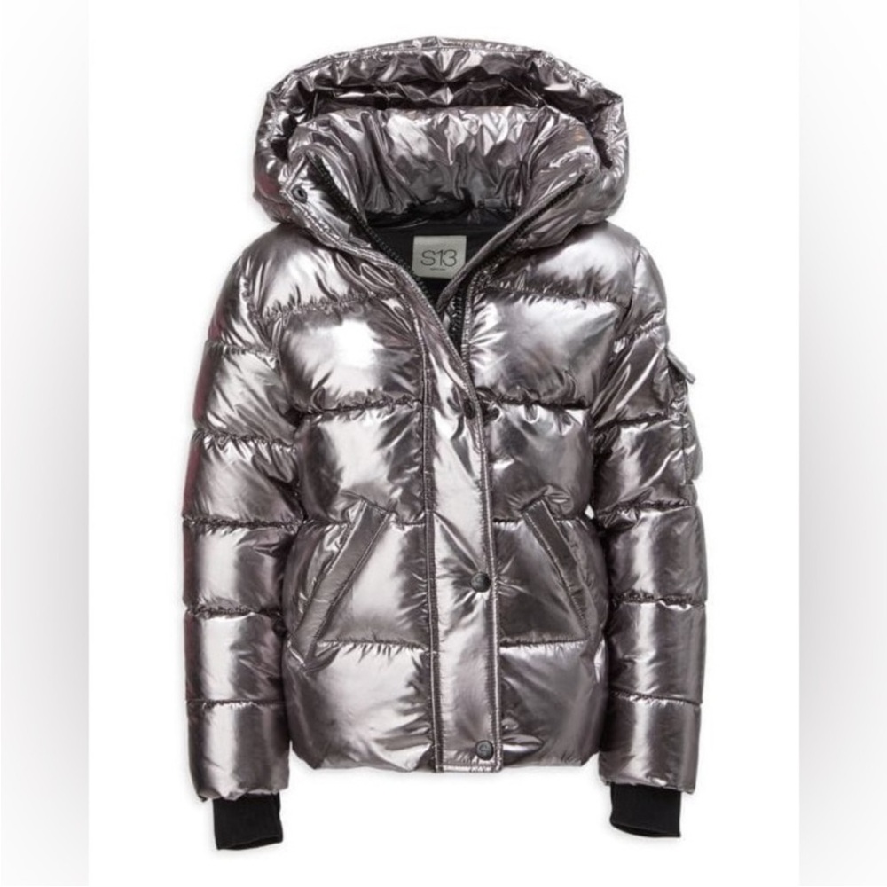 Silver Puffer Jacket - image 1